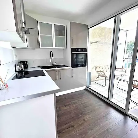 T1bis Avec Terrasse Et Parking Prives Le Miami شقة